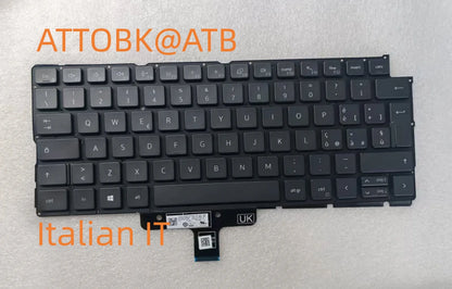 English/UK/French/Spanish Laptop Keyboard For DELL Latitude 9000 9410 9420 9430 Backlit