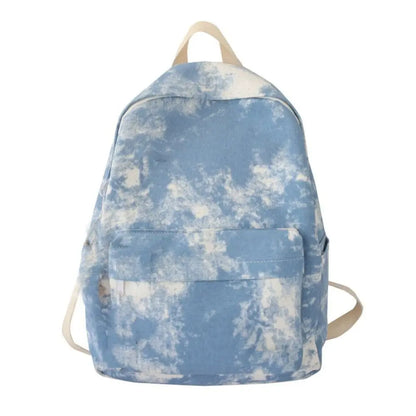 Nylon Versatile Backpack Black Grey White Red Waterproof Travel Bag Large Capacity Washable Computer Bag Unisex School Bag