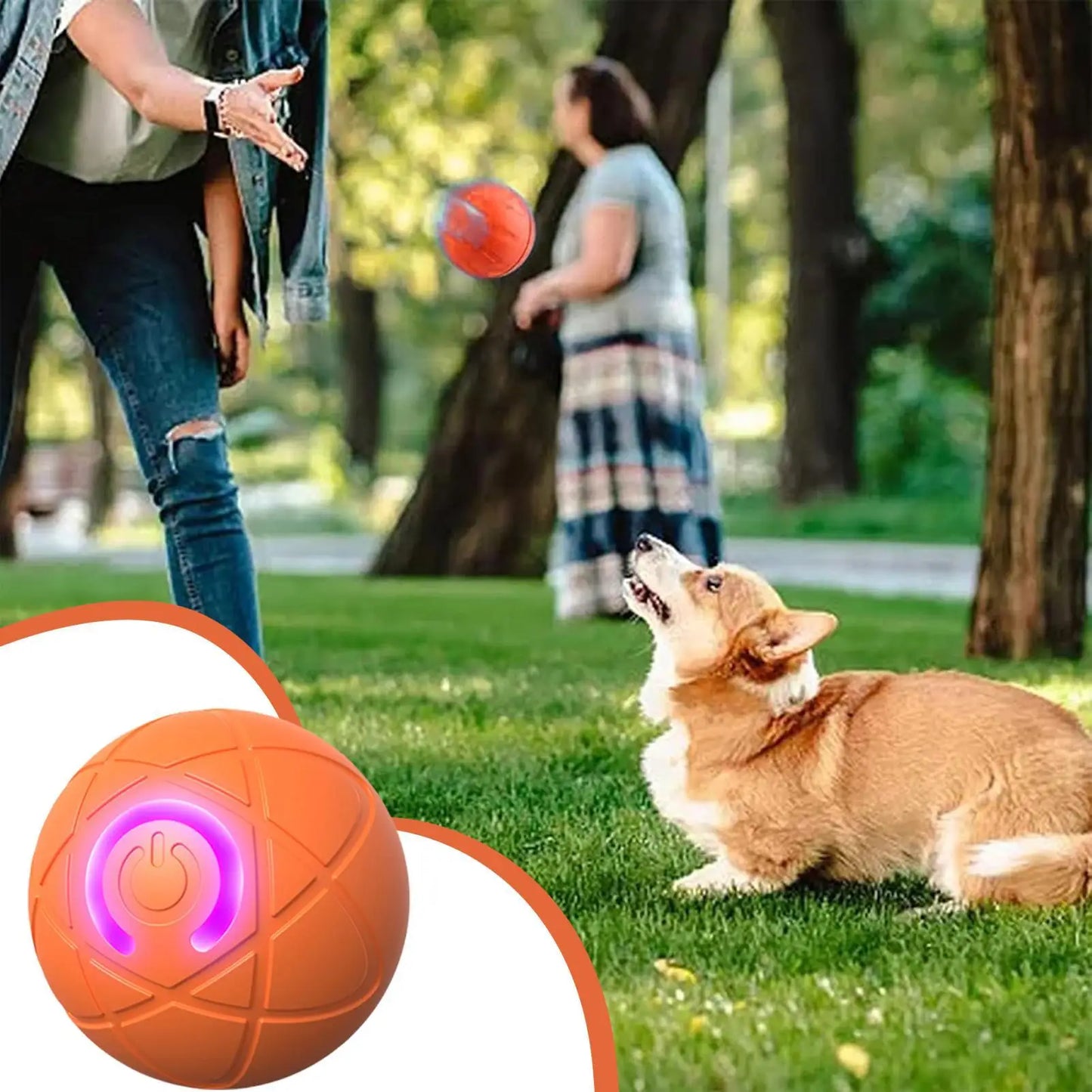Smart Dog Toys Electronic Interactive Pet Toy Ball Moving Ball USB Automatic Moving Bouncing For Puppy Birthday Gift Cat Product