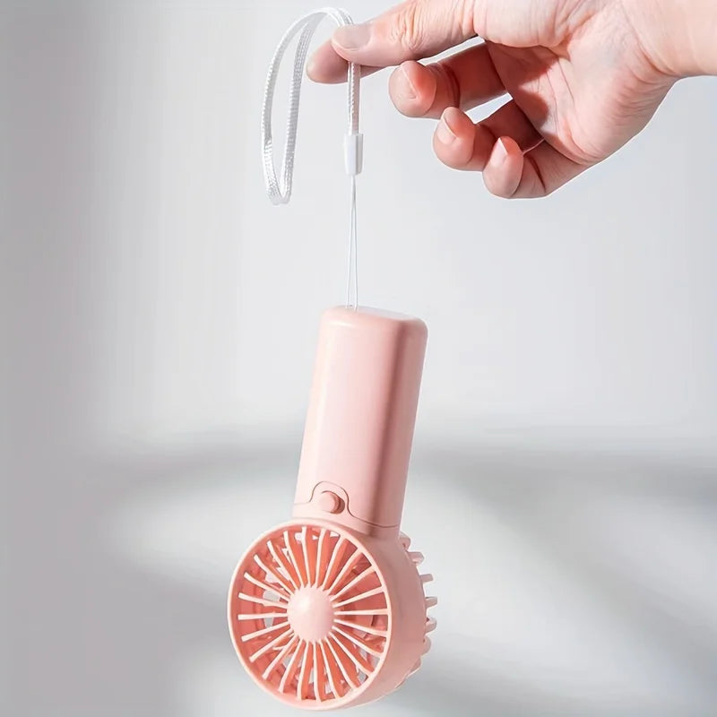 Mini Portable Fan, Lightweight Handheld Fan - Ideal for Office, Outdoor, Traveling (Requires AAA batteries, not included)