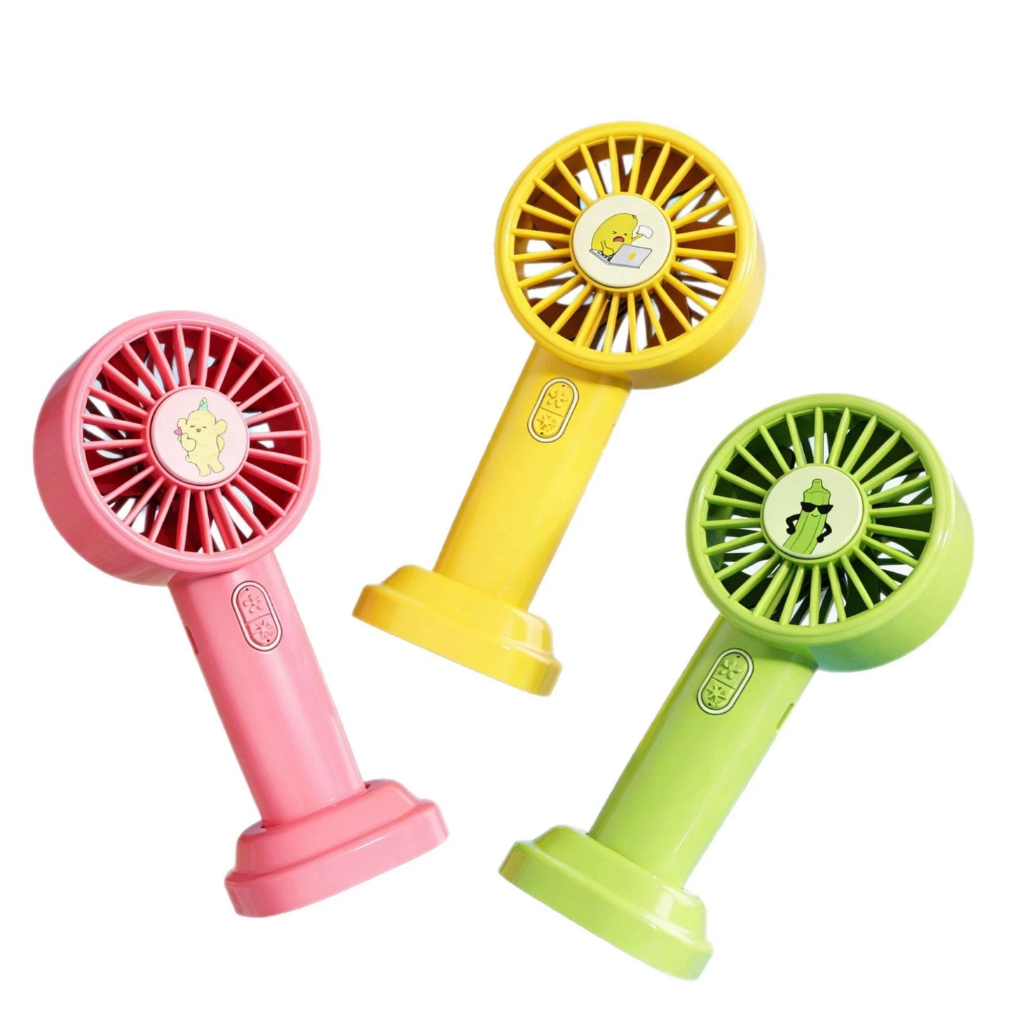 Portable Mini Handheld Fan Fruit Design Simple Fun 3-Speed Adjustable Rechargeable Summer  Cool Fan
