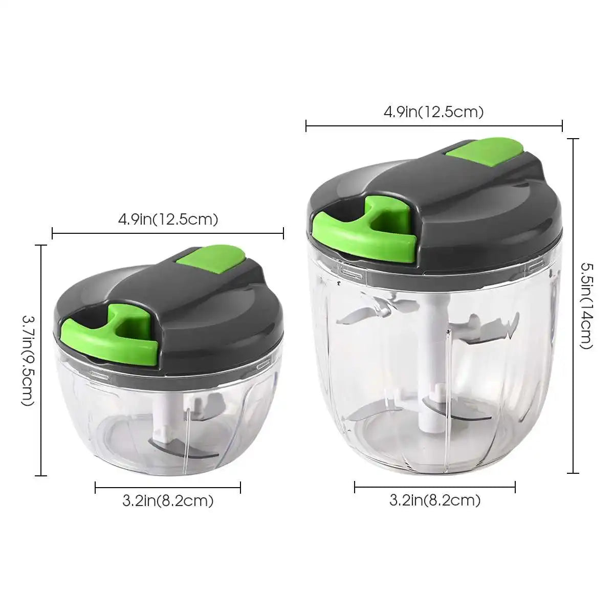1PC 520/900ml Succulent Meat Grinder, Garlic Chopper, Onion Chopper, Vegetable Chopper, Rotating Kitchen Cooking Accessories