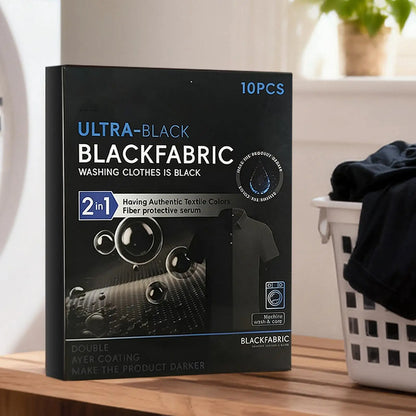 Black Fabric Dye Tablet 10pcs Long Lasting Color for Synthetic Polyester Denim Linen Clothing Laundry Dyeing Machine Home Craft