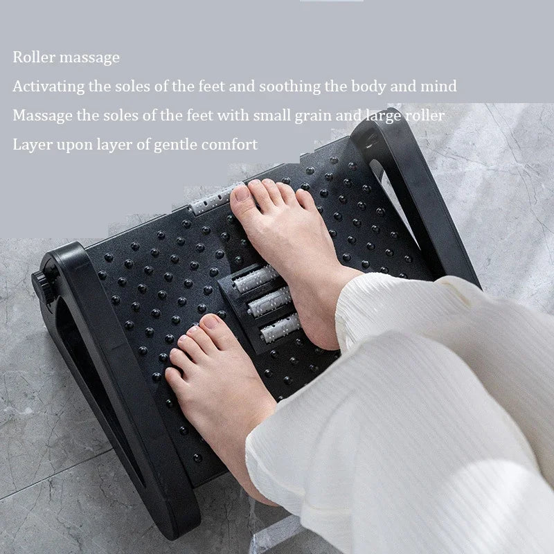 Foot Rest with Massage Surface Height Adjustable High Chair Footrest for Office Gaming Chair For Travel Work Home