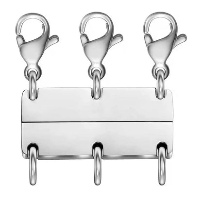 Multi Necklace Layering Clasps Magnetic Necklace Clasp Gold Silver Color Necklace Separator for Layering Necklace Making DIY