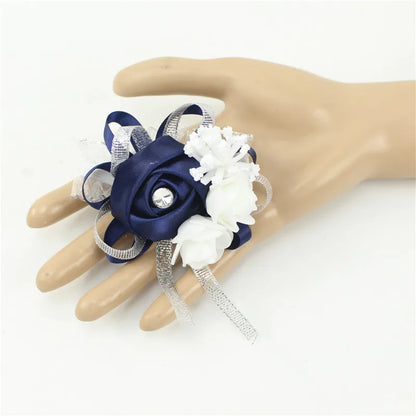 Lovegrace Wrist Corsages Bracelet Rose Artificial Flowers on the Wrist Bridesmaids Bracelet Marriage Bridal Hand Flower Wedding