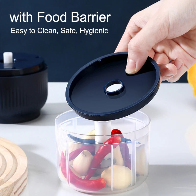 TINSOL 250ml Mini Wireless Electric Garlic Masher USB Rechargeable Vegetable Chopper Garlic Grinder Kitchen Garlic Food Chopper