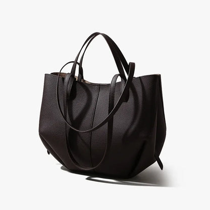 Luxury Designer Bag Women Large Capacity Leather Bucket Bag Senior Sense Crossbody Casual Broadband Shoulder Bag