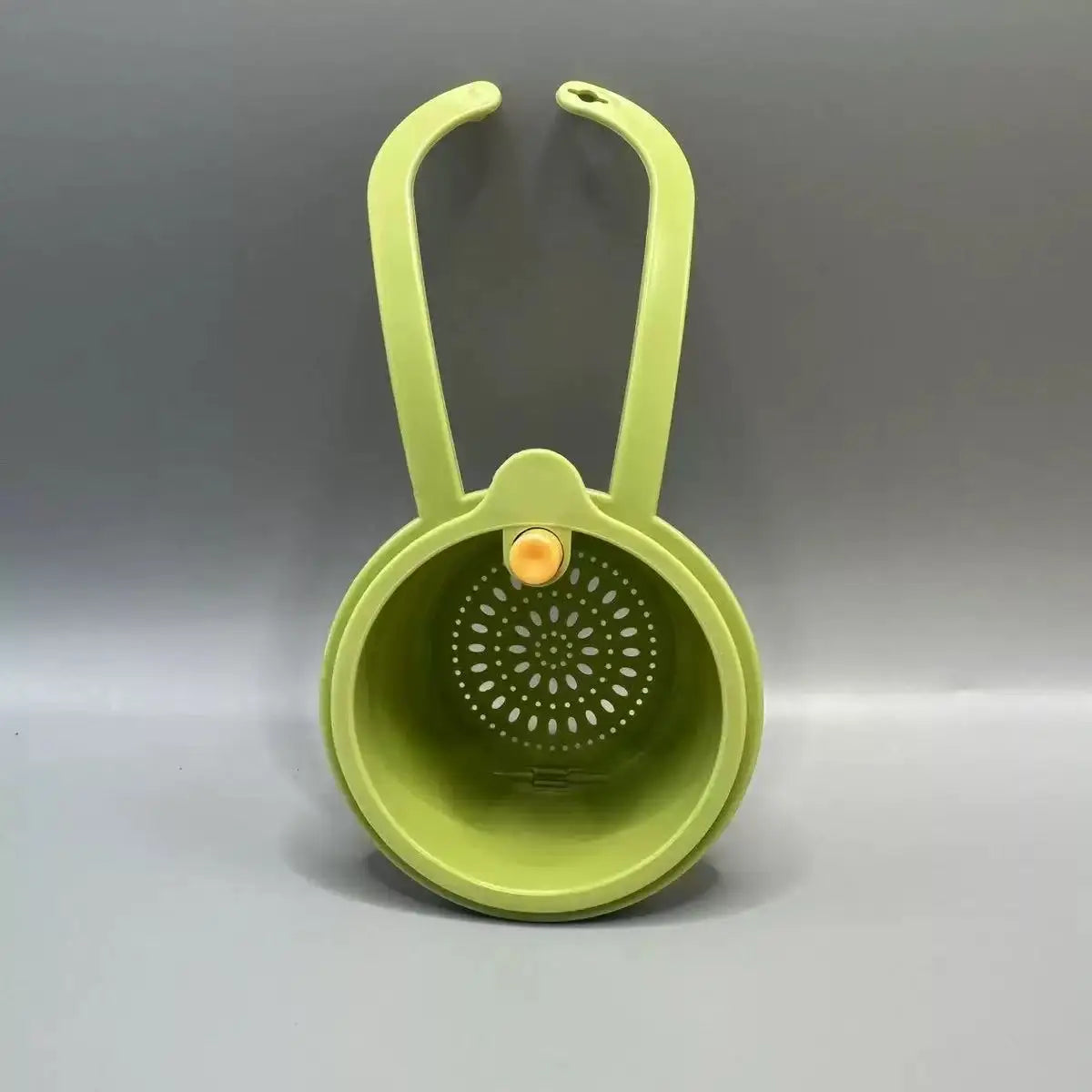 Press-Type Drain Basket: Food Strainer & Sink Organizer, Multi-Functional for Kitchen & Bathroom Use