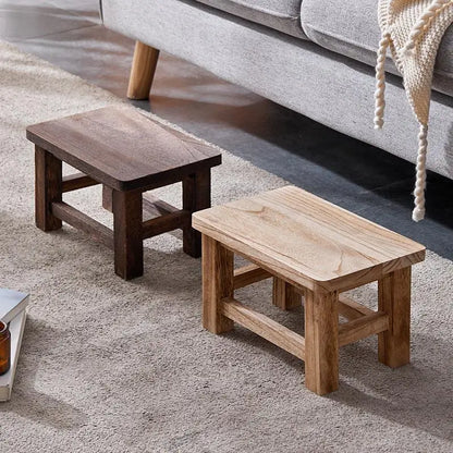 Solid Wood Stool Adult Shoe Changing Stool For Daily Household Kitchen Bathroom Living Room Garden Wooden Step Stool Supplies
