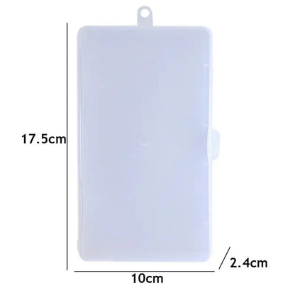 Transparent Plastic Storage Box Organizer Stickers Box Desktop Container Washi Tape Stickers Box Art Tool Case Stationery