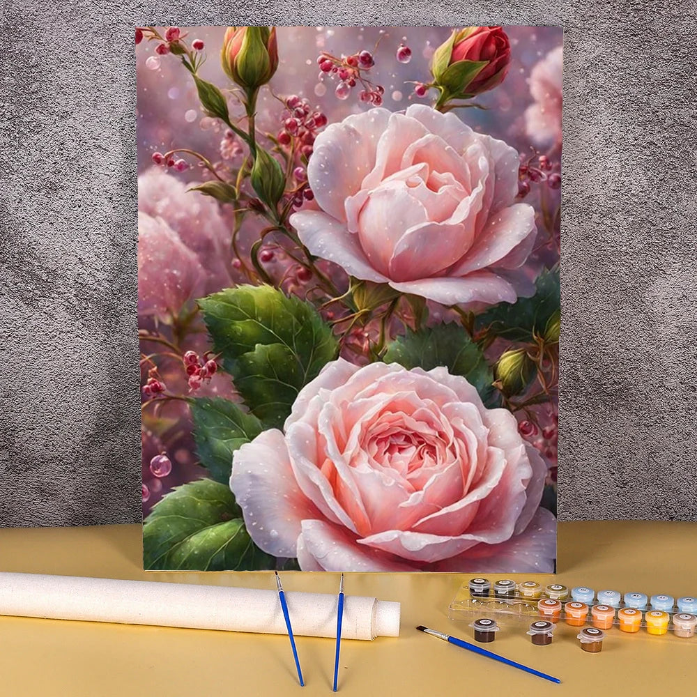 Painting By Numbers For Adults Peony Flower Handpainted Picture Personalized Gift Paint With Numbers Drawing For Home Decors