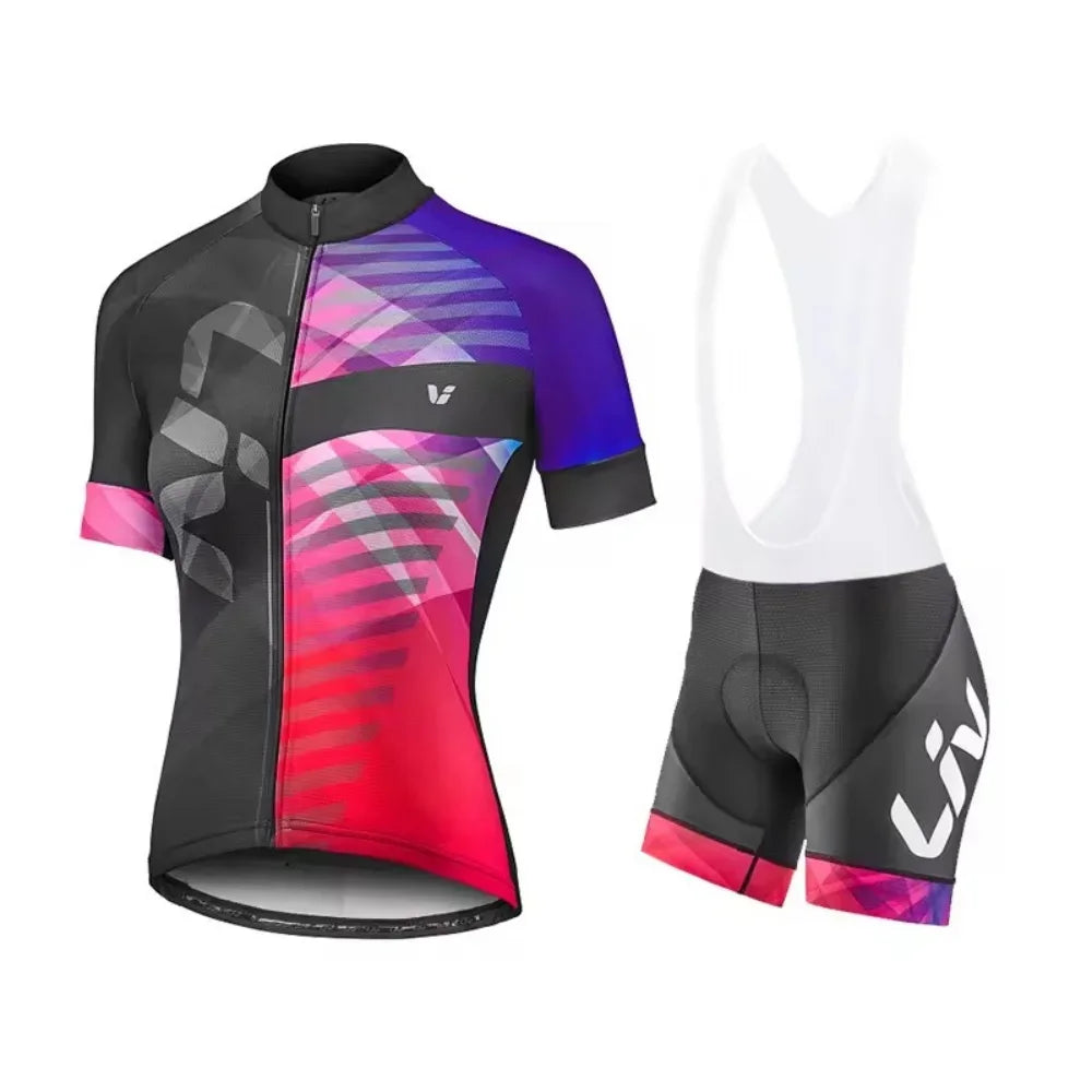Liv New Women Cycling Shorts Set 2025 Cycling Jersey Bike Clothing Suit Liv Team Version Racing Suit Roupa Ciclismo Feminine