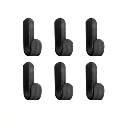 6Pcs Strong Self-Adhesive J-hook Waterproof Adhesive Hanging,Bathroom Towel Key Kitchen