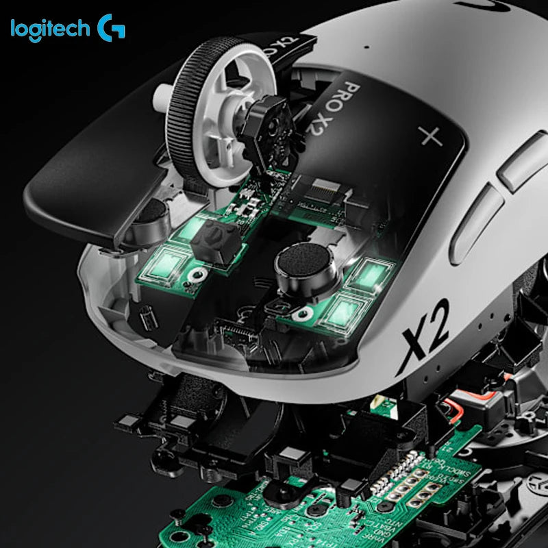 Logitech PRO X2 SUPERSTRIKE Wireless Gaming Mouse Professional Gaming Mouse 44000DPI HITS Sensing