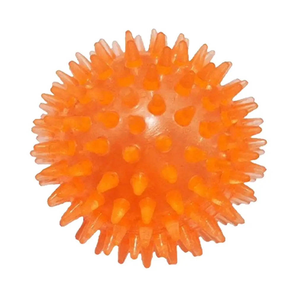 Pet Dog Toys Cat Puppy Sounding Toy Polka Squeaky Tooth Cleaning Ball TPR Training Pet Teeth Chewing Toy Thorn Balls Accessories