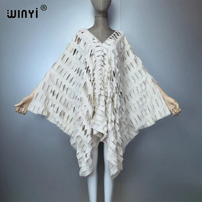 WINYI Original V neck denim sexy short dress with holes New Fashion Africa Womens party holiday Casual Maxi beach dress