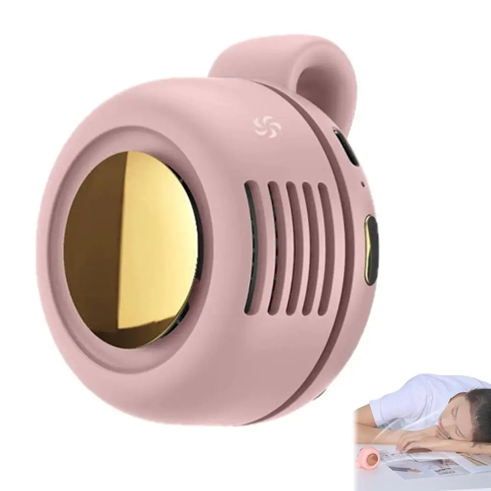 Portable Silent Mini Bladeless Electric Fan,Small fan Clip on Shirt Waist Mini Bladeless Fan Adjustable 3-Speed For Outdoor NEW