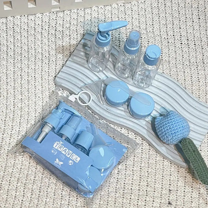 6Pcs Travel Bottle Set for Toiletries, Travel Containers for Toiletries with Clear Zipper Toiletry Bag, Leak Proof Refillable