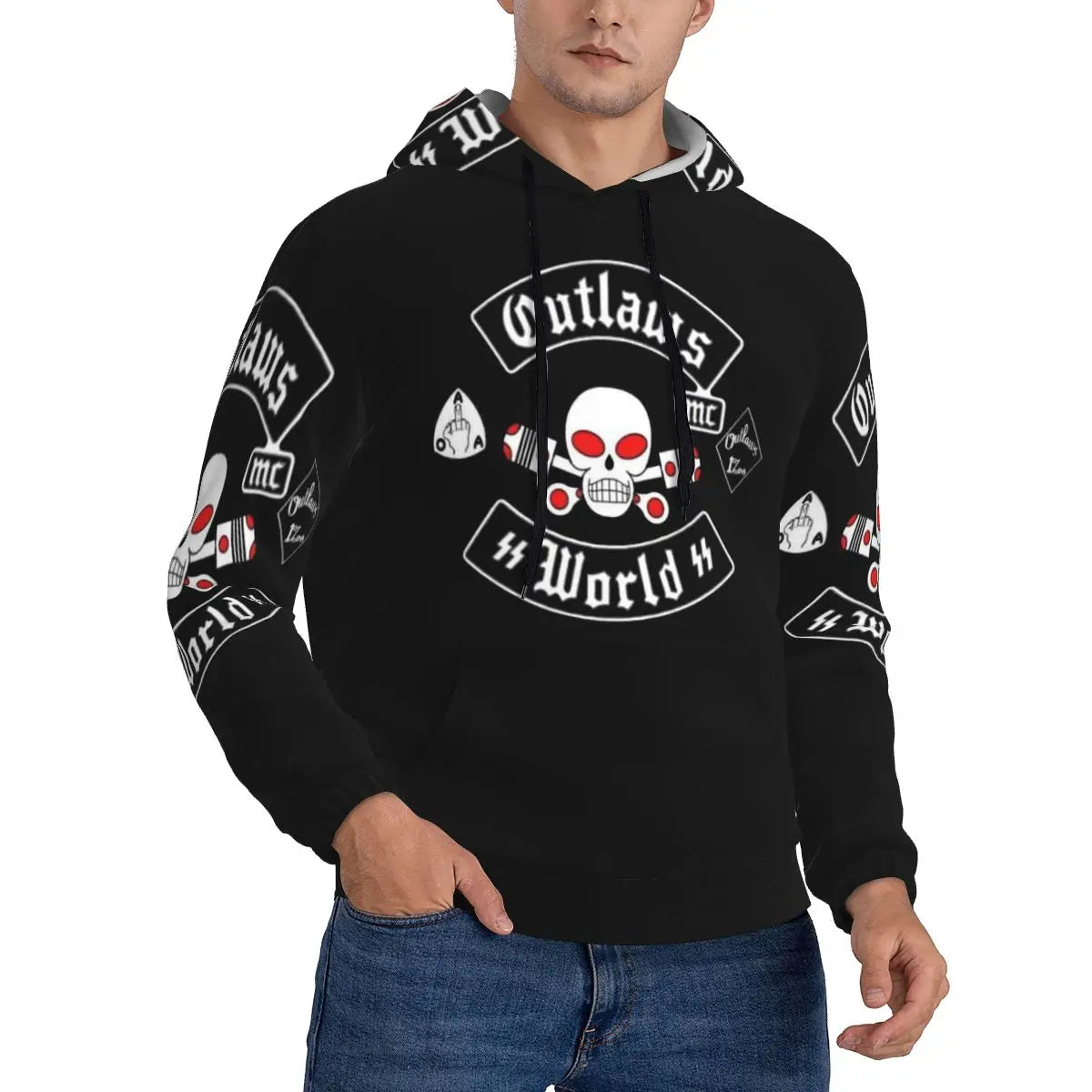 Outlaws Mc Support Hoodie Harajuku Pullover Autumn Winter Men Women Sweatshirts Long Sleeve Tops
