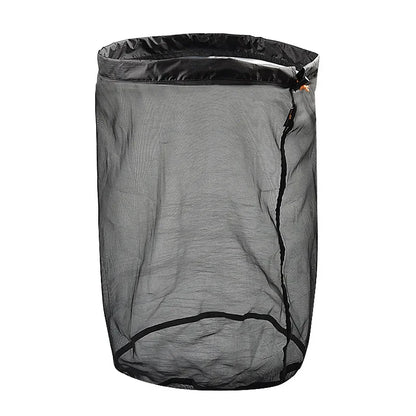 S/M/L/XL/XXL Ultralight Nylon Mesh Bags Sleeping Bag Ditty Sacks Drawstring Storage Bag for Travelling Hiking Camping Outdoor