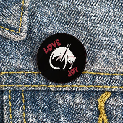 Lapel teacher tote Bag backpacks Badge Cartoon gift Pines Brooch for women Non Binary Pride cat Pins Custom cute Pines Shirt