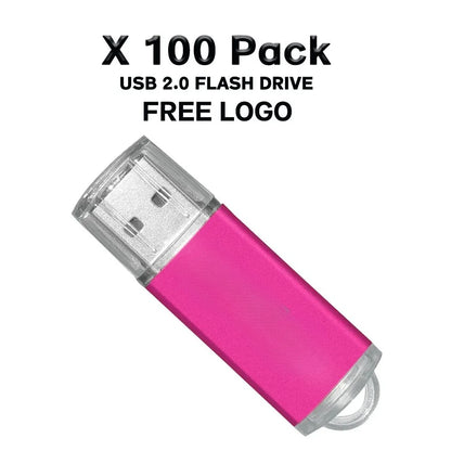 100Pcs/lot USB 2.0 Flash Drive 4GB 8GB Pen Drive 128M Usb Sticks 1GB 2G Pendrives 16GB Memory Flash 32GB U Disk Free Custom Logo