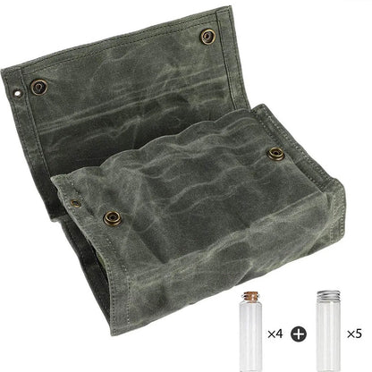 Outdoor Camping Spice Bottle Bag Set Portable Camping Picnic Seasoning Bottle Storage Bag Condiment Jar Seasoning Bottle Holder