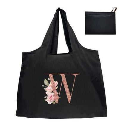 Shopping Bag Tote Bag Foldle Grocery Organizer Reusable Handbags Shoulder Bags Convenient Large-Capacity Large Tote For Fashion