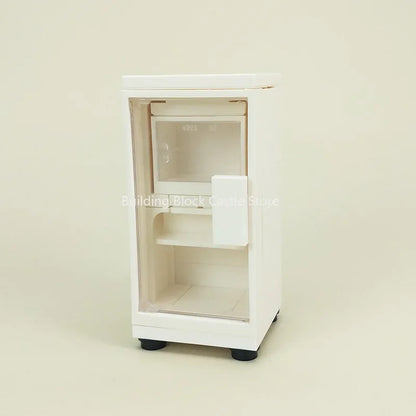 MOC Modern Home Sofa, TV Cabinet, Furniture, Refrigerator Small Particle Building Block Scene Construction Toy Model