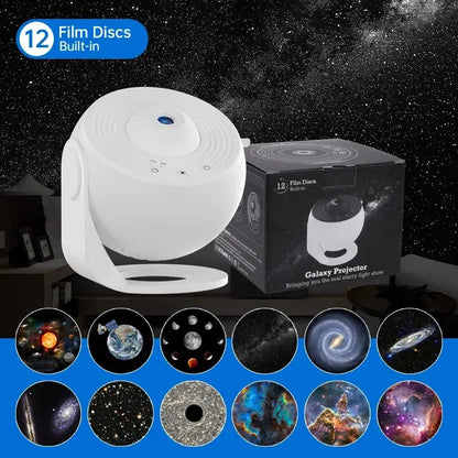 Galaxy Projector  Night Light Star Projector Light Projector for Bedroom 13 Film Discs Planetarium Projector for Kids