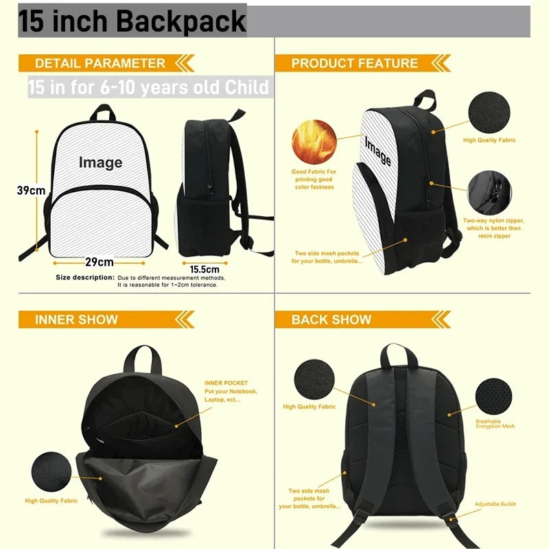 Backpacks Movie Residents Evil Boys and Girls Student Birthday Gift Child School Bags Large Capacity Camping Durable Rucksack