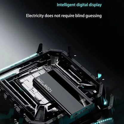 Lenovo 120W Fast Charging Large Capacity 200000mAh 2027 Digital Display Power Bank Outdoor Power Supply for Huawei iPhone