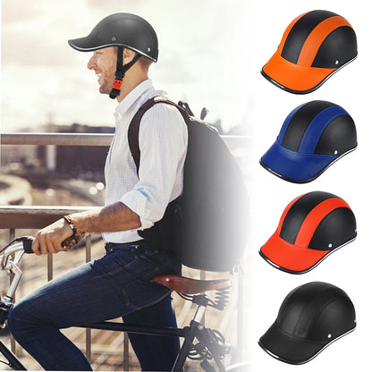 Outdoor Sports Cycling Safety Helmet Baseball Cap Hat for Motorcycle Bike Scooter Mountain Road Bike Helmet for Men Women
