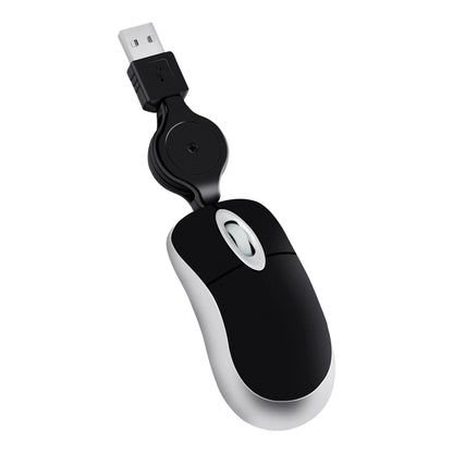 Computer Mouse Wired Small Hand Retractable USB Cable Gaming Mice Purple
