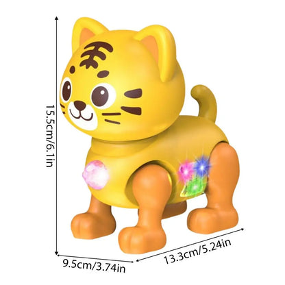 Children Electronic Pets Music Toy Cartoon Electric Vocal Toy Tiger Toys With Sound Flash Lighting Sing Dance for Girls Boy Gift