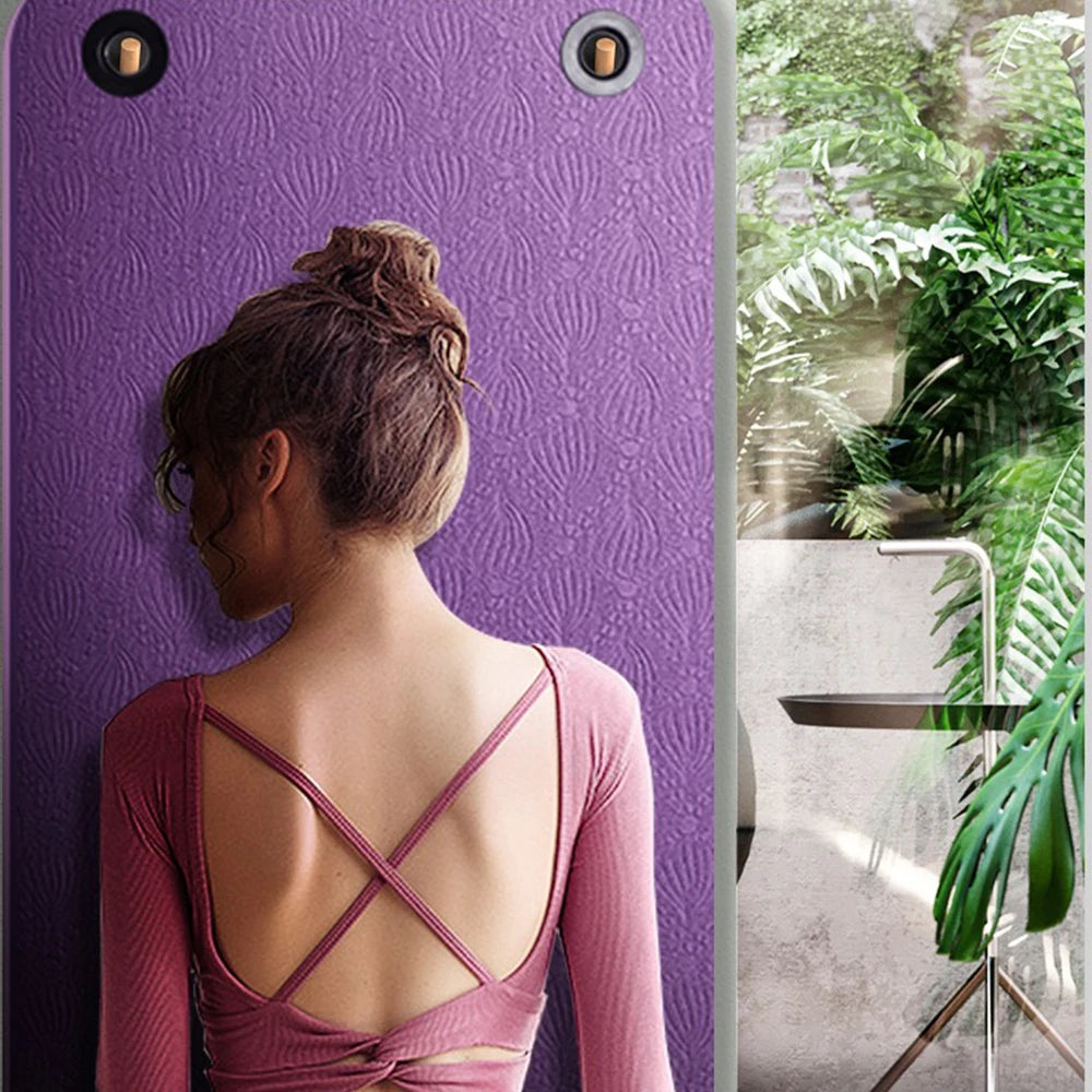 6mm Eco Friendly Double-side Anti Slip TPE Yoga Mat Eyelets Fitness Floor Gym Mat with Hanging Hole