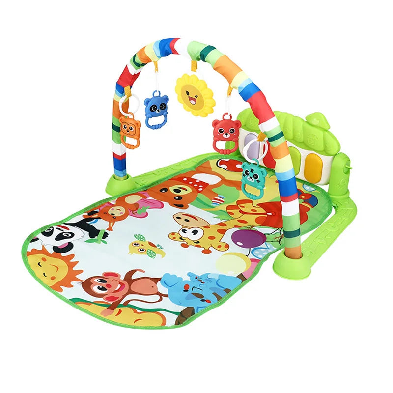 Baby Fitness Racket Piano Toy Newborn Baby Music Pedal Piano Fitness Equipment Soft Detachable Baby Climbing Mat Pedal Toy