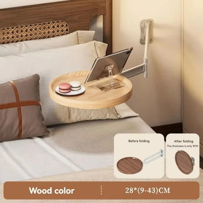Wall Mounted Foldable Small Tea Round Tables Multi-Purpose Space Saving Creative Floating Shelves Flexible Easy To Install
