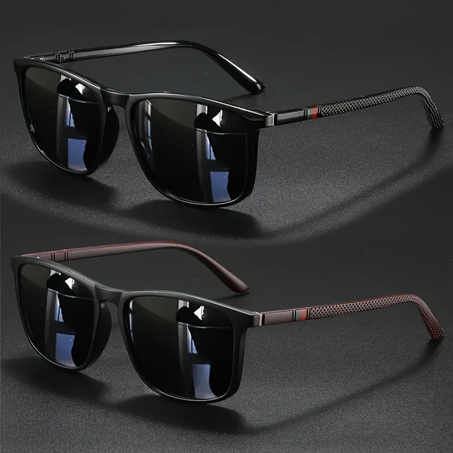 2/3pcs Luxury Square Vintage Cycling Sunglasses Men Women Fashion Travel Driving Fishing Sun Glasses Male Eyewear UV400