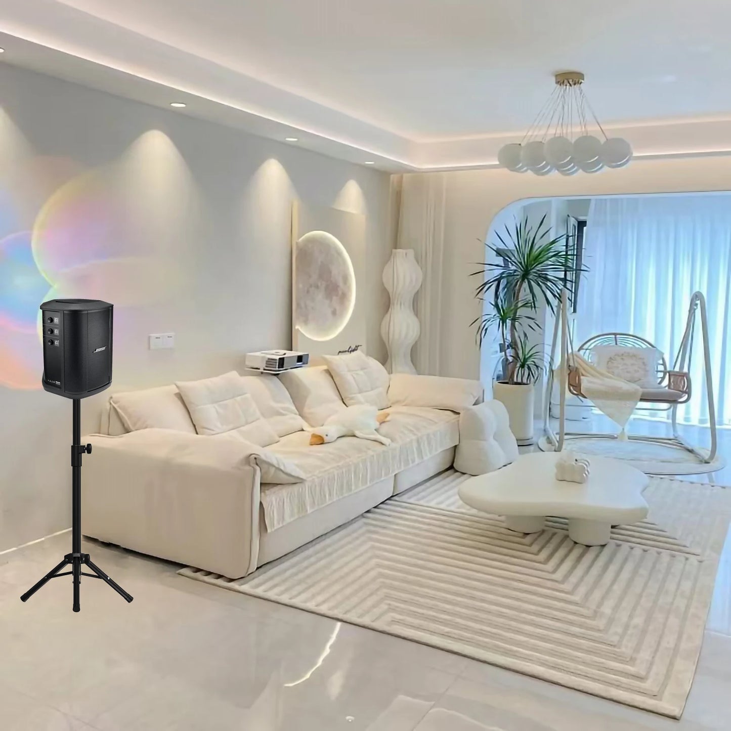 Speaker Tripod for BOSE S1 Pro Plus/BOSE S1 Pro Audio Storage Rack, Height Adjustable Audio Base, Floor Stand