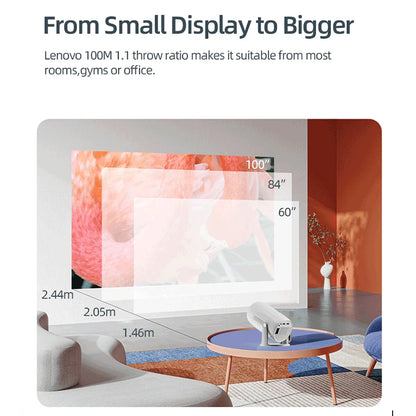 Lenovo Portable Projector 4K 100M Android 12 WIFI 6 TOF No-Sense Auto Focus Outdoor Full HD Video Movie Home Theater Projectors
