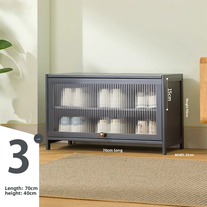 Shoe cabinet multi-layer storage rack household simple door entry balcony indoor large-capacity dust-proof shoe rack