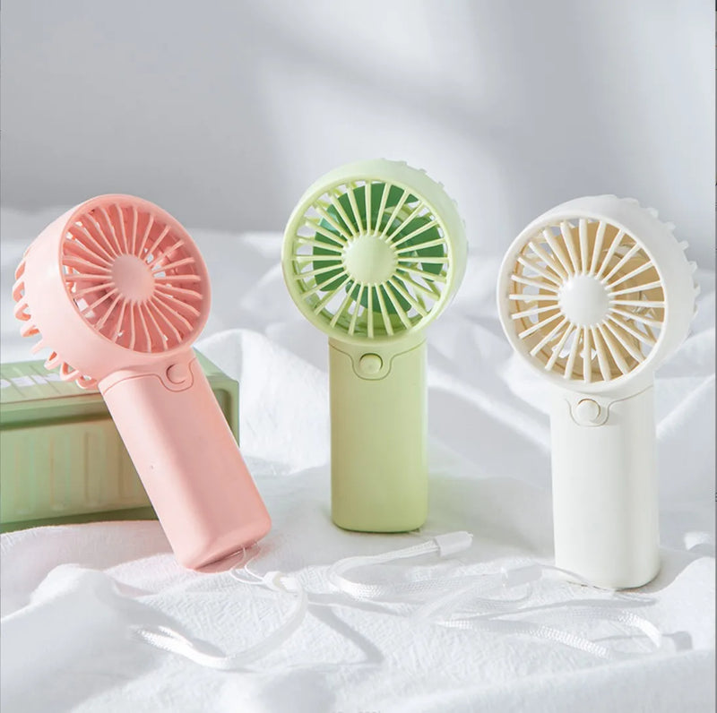 Portable Fan Convenient Mini Pocket Fan for Summer Outdoor Travel Home Offic Handheld Fan Lightweight AAA Battery Air Coolers