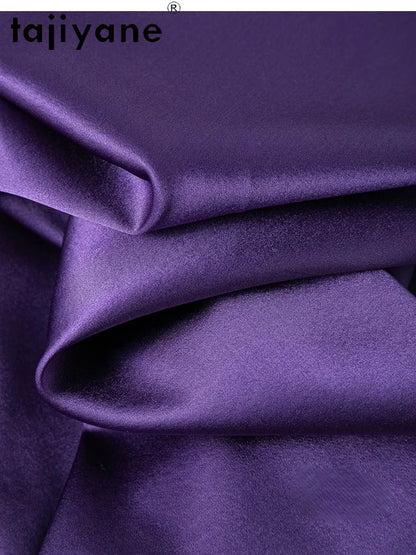 TAJIYANE 93% Natural Mulberry Silk Skirt Fashion Summer Satin Mermaid Skirt 21 Mommes elegant Long Skirt Woman Clothing 2025 스커트
