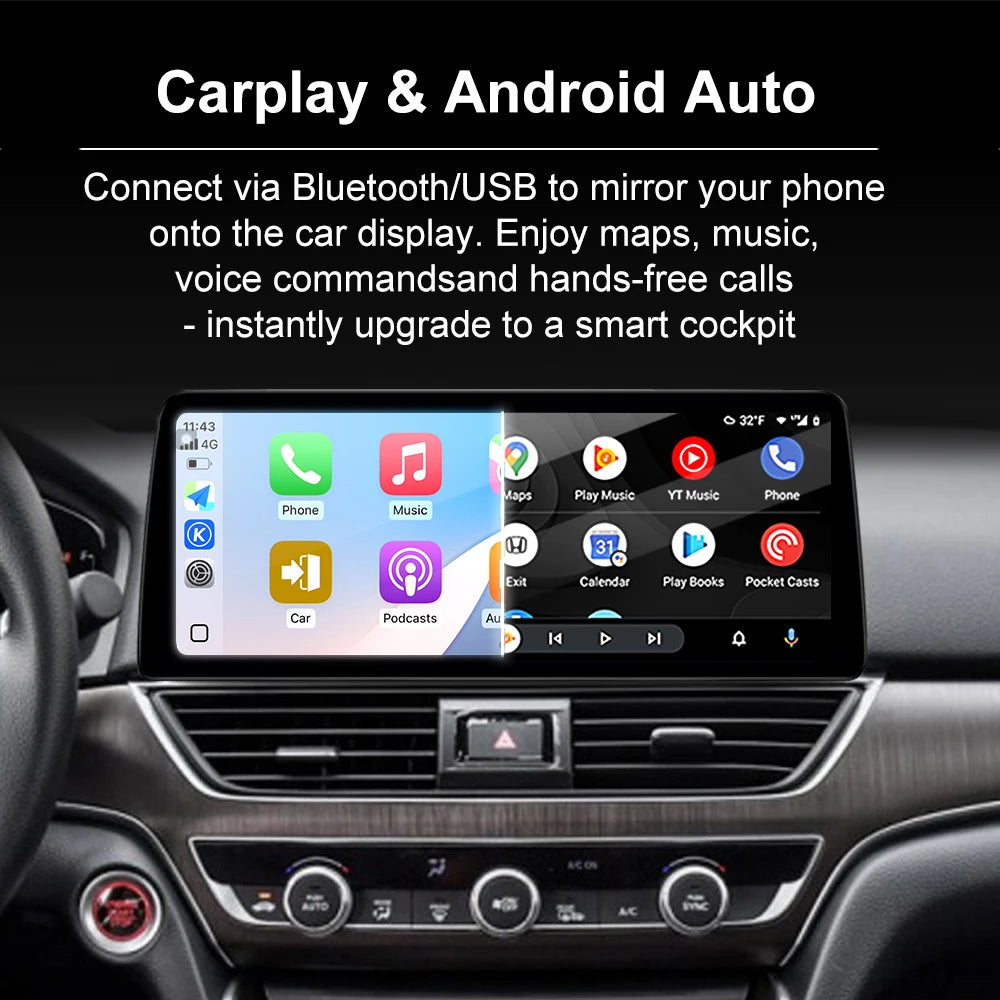 GPS Navigation Android 15 for Nissan Teana 2019-2021 DSP Stereo Bluetooth QLED Touch Screen WlFl 4G