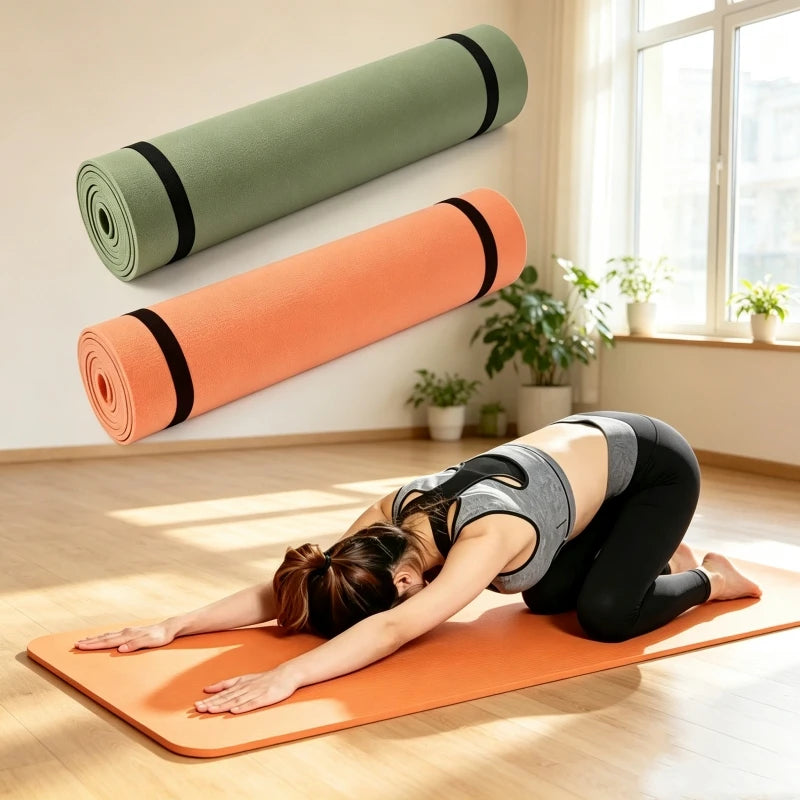 Non-slip Pilates Yoga Mat Thick Portable Fitness Exercise Pad For Pilates Gymnastics And Exercise Yoga