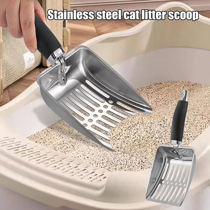 For Dog Cat Clean Feces Cat Litter Shovel Pet Cleanning Tool Pet Products Metal Long Handle Scoop Cat Sand Cleaning