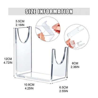 Shofar Stand Clear Acrylic Stand for Shofar Sturdy Shofar Horn Stand for Home