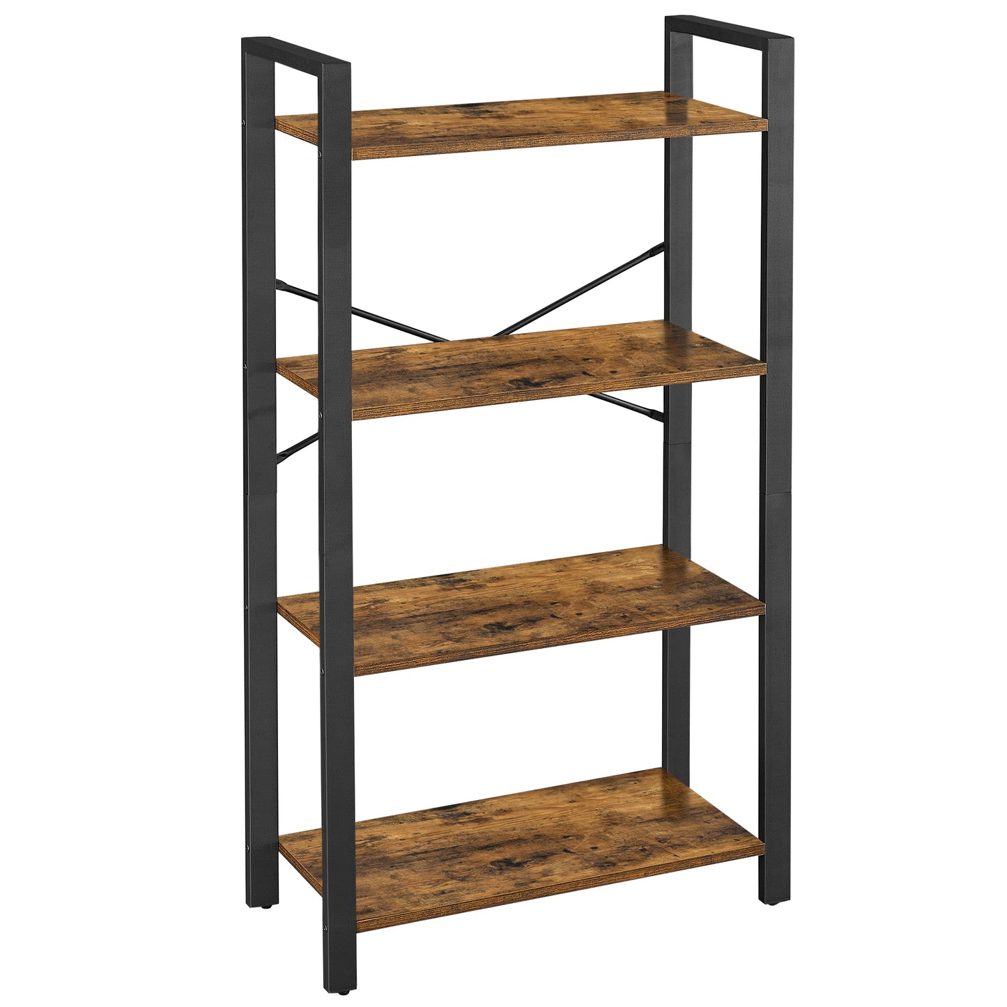 VASAGLE bookcase, stand rack, 120/153/186 cm, with 4/5/6 levels